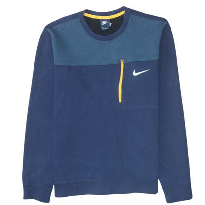 Mens UK Size L Nike Blue Pullover Sweatshirt