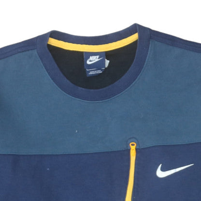 Mens UK Size L Nike Blue Pullover Sweatshirt