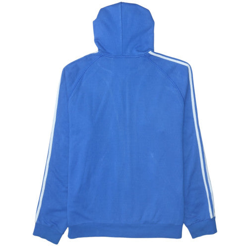 Mens UK Size 2XL adidas Blue Full Zip Hoodie