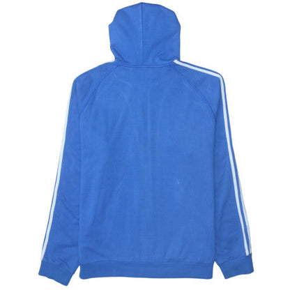 Mens UK Size 2XL adidas Blue Full Zip Hoodie
