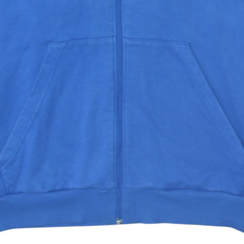 Mens UK Size 2XL adidas Blue Full Zip Hoodie