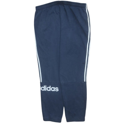 adidas Men's Blue Regular Fit Tapered Sweatpants M