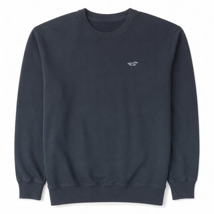 Mens UK Size L Hollister Black Pullover Sweatshirt