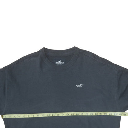 Mens UK Size L Hollister Black Pullover Sweatshirt