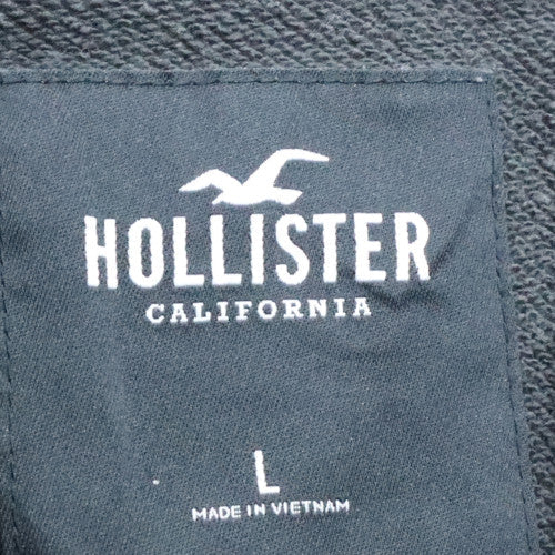 Mens UK Size L Hollister Black Pullover Sweatshirt