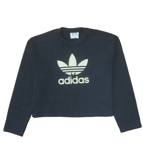Womens UK Size 12 adidas Black Pullover Sweatshirt
