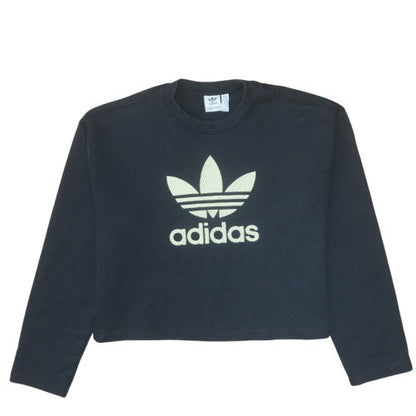 Womens UK Size 12 adidas Black Pullover Sweatshirt