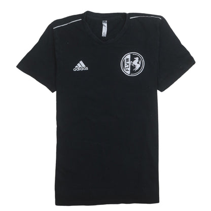 Adidas Men Black Sports T-Shirt M Short Sleeve Crew Neck