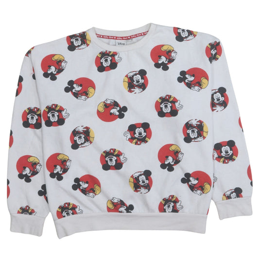 Womens UK Size 14/16 Disney White Pullover Sweatshirt