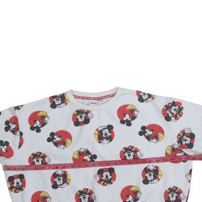 Womens UK Size 14/16 Disney White Pullover Sweatshirt