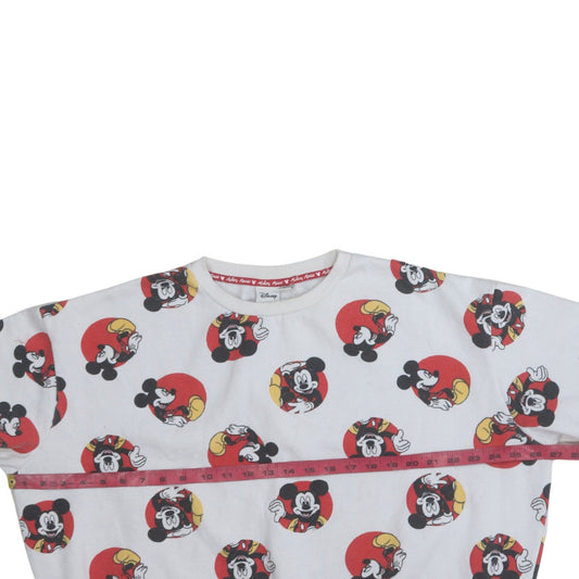 Womens UK Size 14/16 Disney White Pullover Sweatshirt