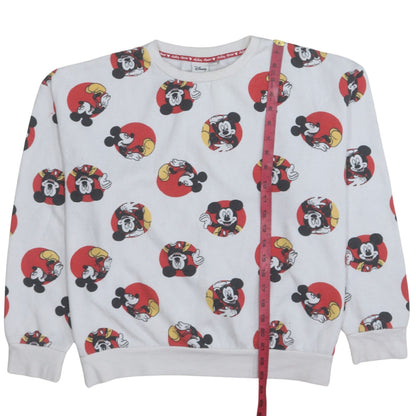 Womens UK Size 14/16 Disney White Pullover Sweatshirt