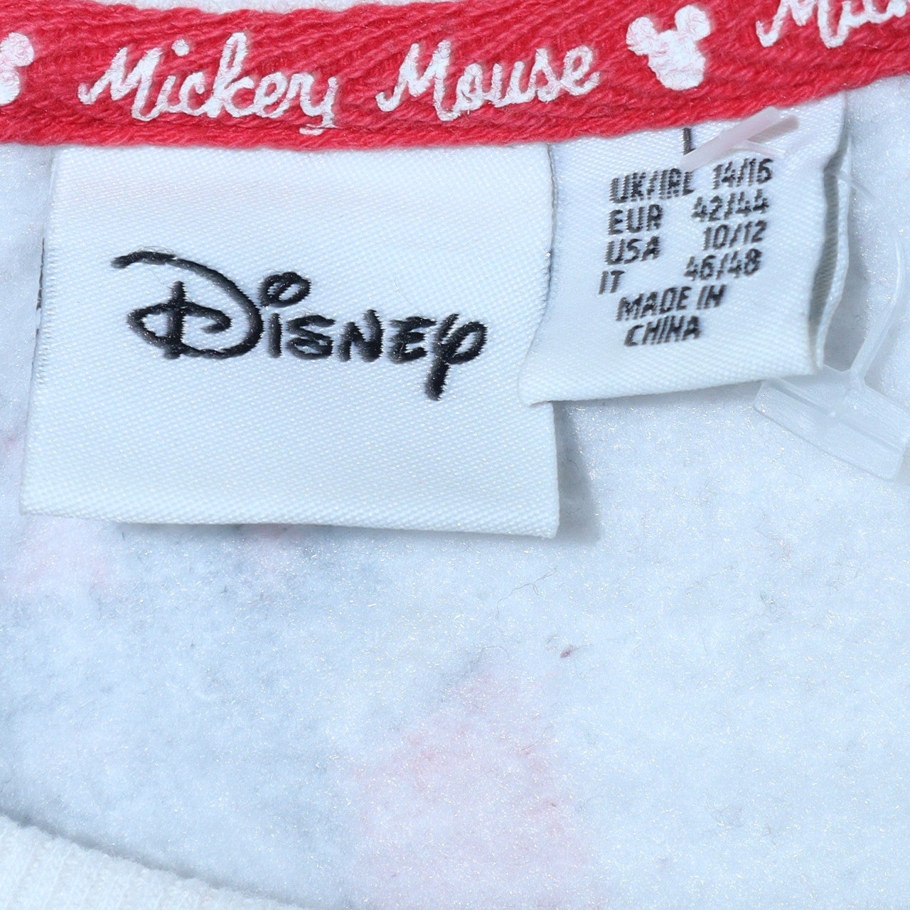 Womens UK Size 14/16 Disney White Pullover Sweatshirt