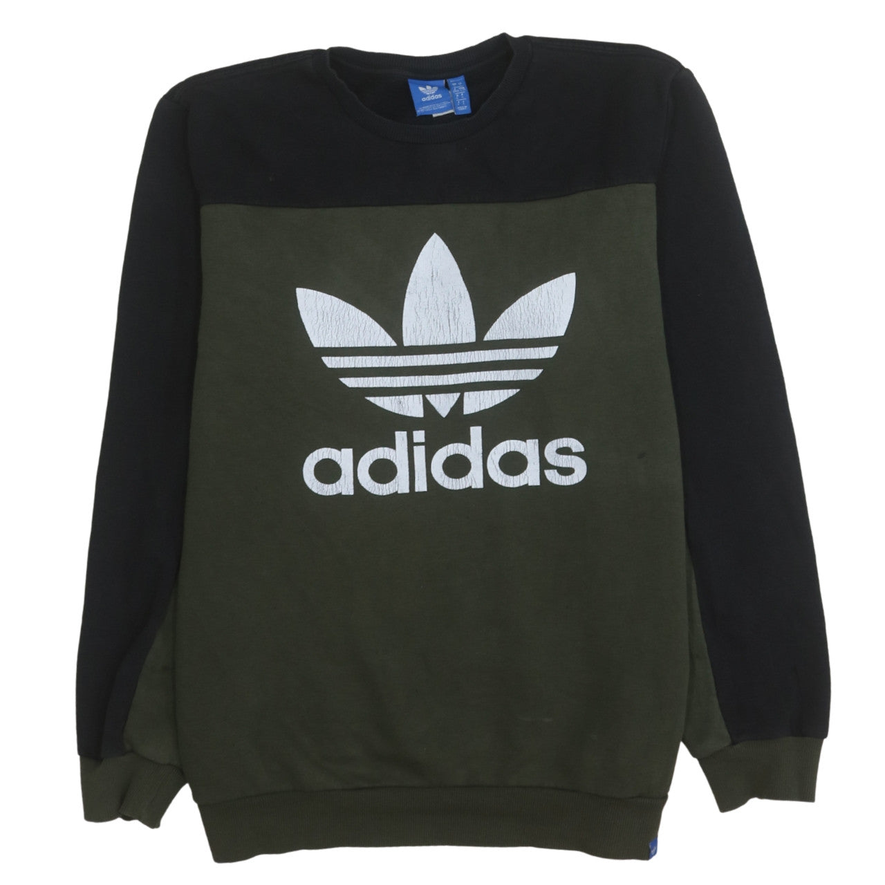 Mens UK Size L adidas Green Pullover Sweatshirt