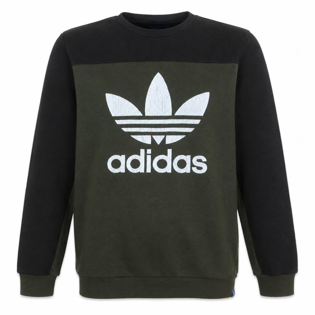 Mens UK Size L adidas Green Pullover Sweatshirt