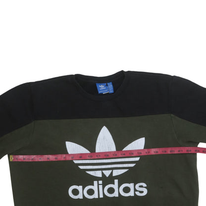 Mens UK Size L adidas Green Pullover Sweatshirt