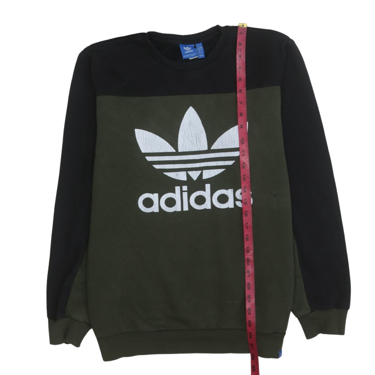 Mens UK Size L adidas Green Pullover Sweatshirt