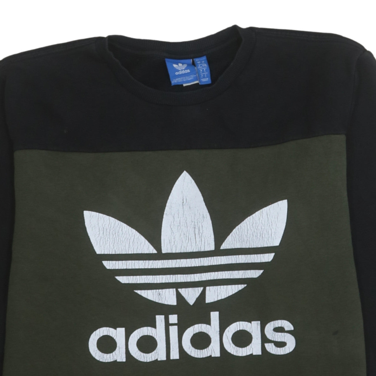 Mens UK Size L adidas Green Pullover Sweatshirt