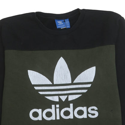 Mens UK Size L adidas Green Pullover Sweatshirt