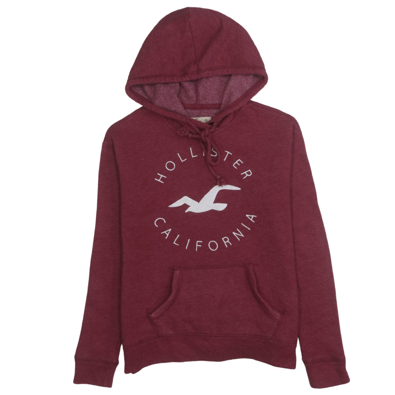 Womens UK Size XS Hollister Red Pullover Hoodie
