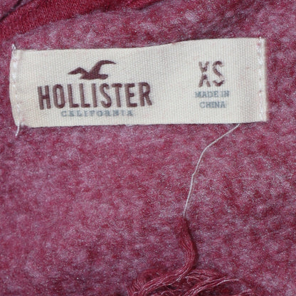 Womens UK Size XS Hollister Red Pullover Hoodie