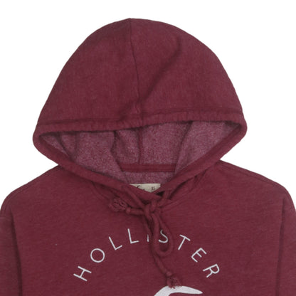 Womens UK Size XS Hollister Red Pullover Hoodie