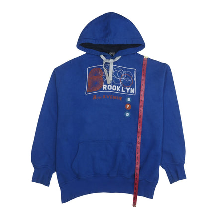 Mens UK Size XXL Cargo Quay Blue Pullover Hoodie