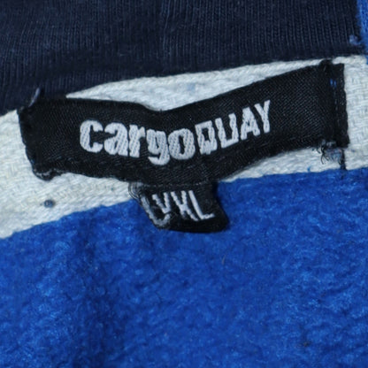 Mens UK Size XXL Cargo Quay Blue Pullover Hoodie