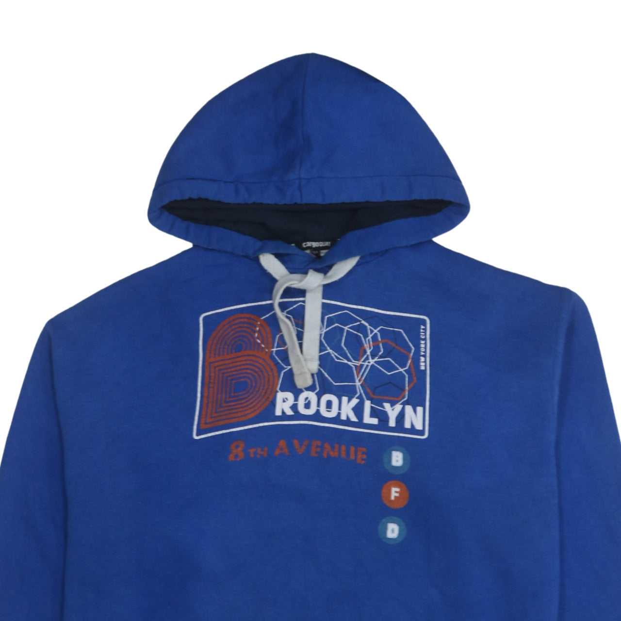 Mens UK Size XXL Cargo Quay Blue Pullover Hoodie