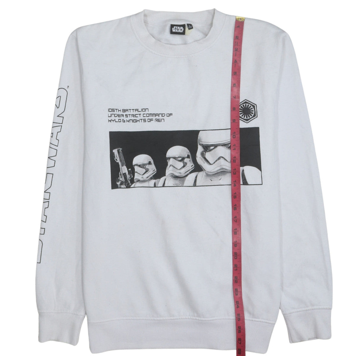 Mens UK Size L Primark White Pullover Sweatshirt