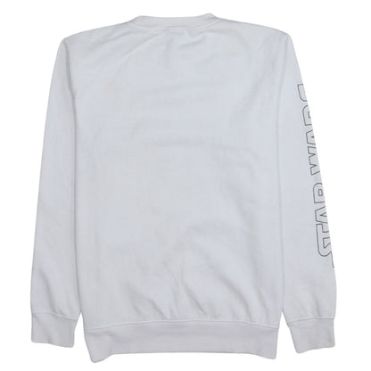 Mens UK Size L Primark White Pullover Sweatshirt