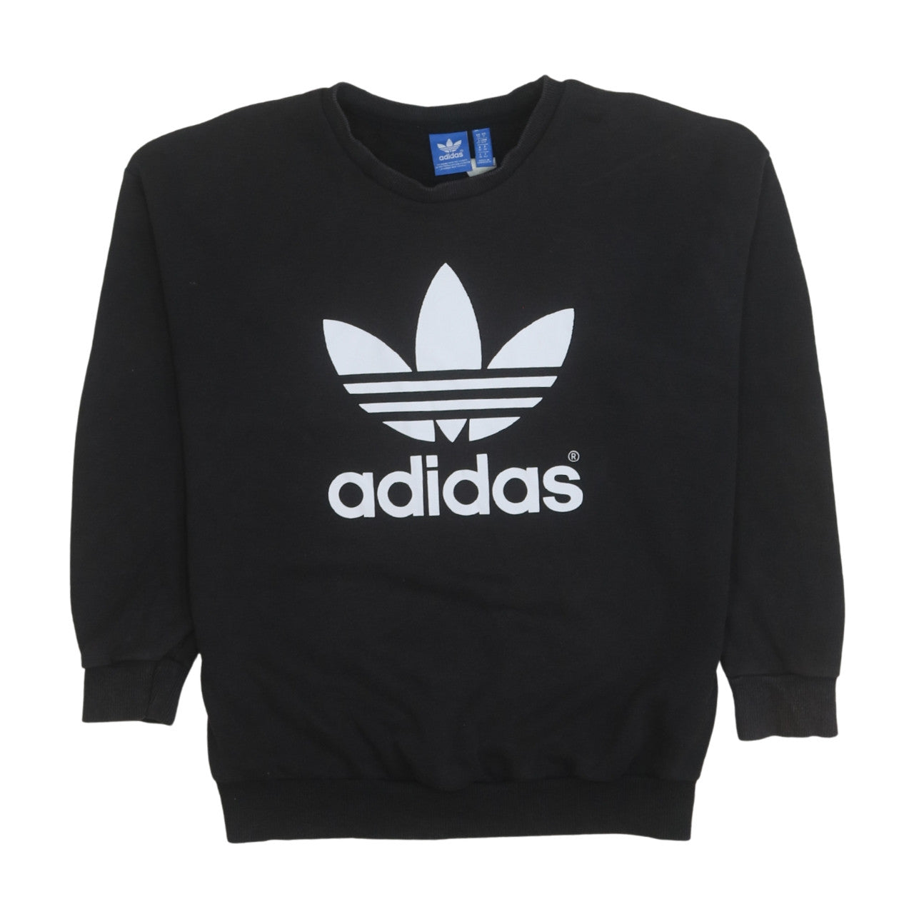 Womens UK Size 10 adidas Black Pullover Sweatshirt