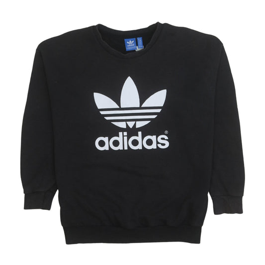 Womens UK Size 10 adidas Black Pullover Sweatshirt
