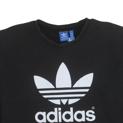 Womens UK Size 10 adidas Black Pullover Sweatshirt