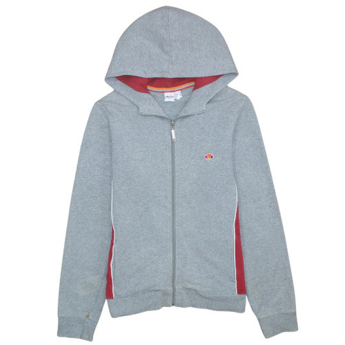 Womens UK Size 12 ellesse Grey Full Zip Hoodie