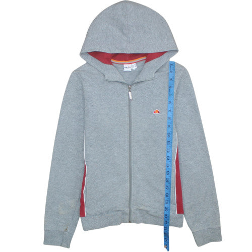 Womens UK Size 12 ellesse Grey Full Zip Hoodie