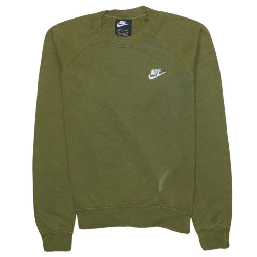 Womens UK Size S Nike Green Pullover Sweatshirt