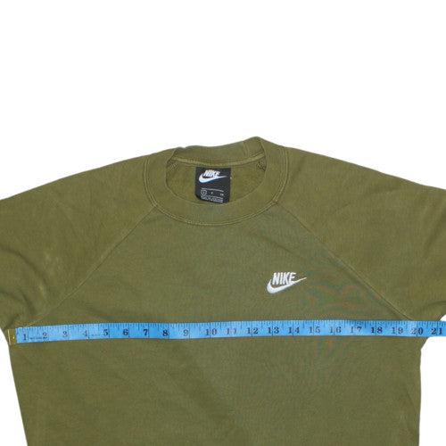 Womens UK Size S Nike Green Pullover Sweatshirt