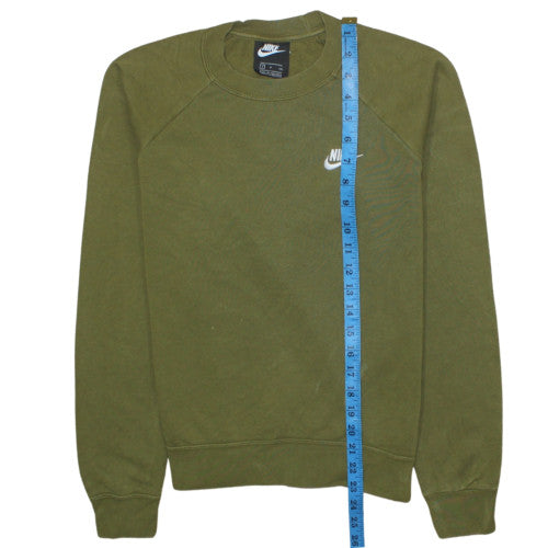 Womens UK Size S Nike Green Pullover Sweatshirt