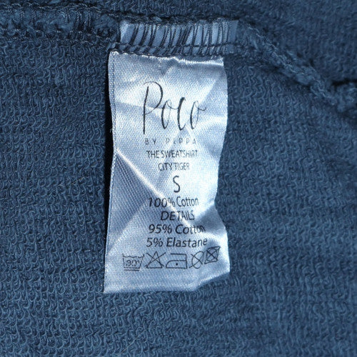 Mens UK Size S Poco by Pippa Grey Pullover Sweatshirt