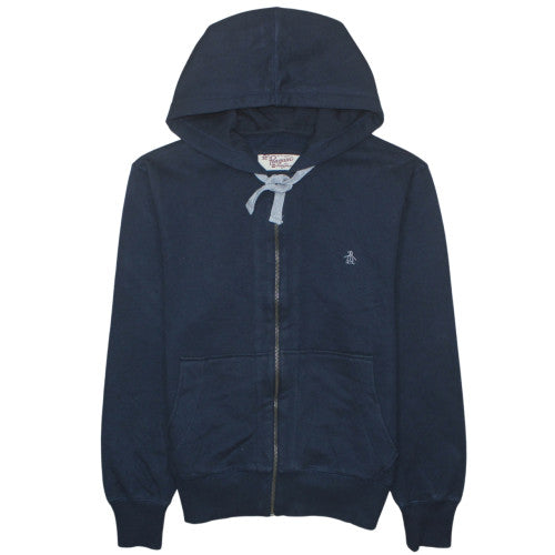 Mens UK Size S Original Penguin Blue Full Zip Hoodie