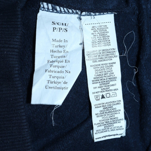 Mens UK Size S Original Penguin Blue Full Zip Hoodie