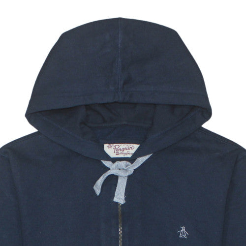 Mens UK Size S Original Penguin Blue Full Zip Hoodie