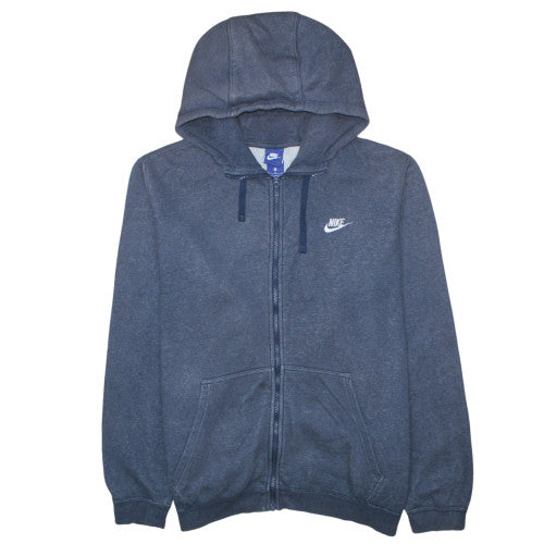 Mens UK Size XL Nike Blue Full Zip Hoodie
