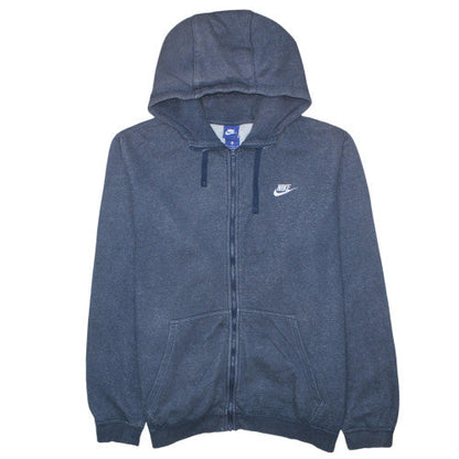 Mens UK Size XL Nike Blue Full Zip Hoodie