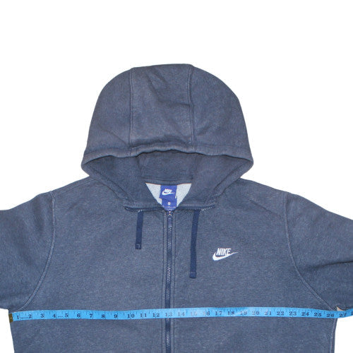 Mens UK Size XL Nike Blue Full Zip Hoodie