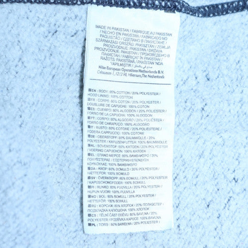 Mens UK Size XL Nike Blue Full Zip Hoodie