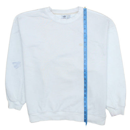 Womens UK Size 10 adidas White Pullover Sweatshirt