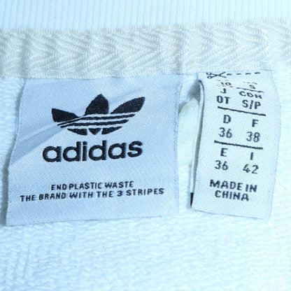 Womens UK Size 10 adidas White Pullover Sweatshirt