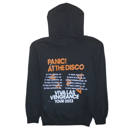Mens UK Size L Gildan Black Pullover Hoodie